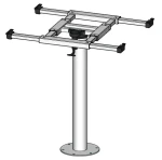 Noga stołu z obrotem i przesunięciem H730mm