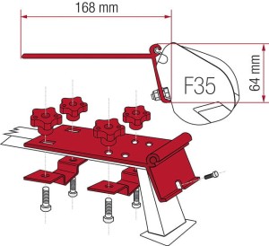 Zestaw adapterów do markizy F35 standard