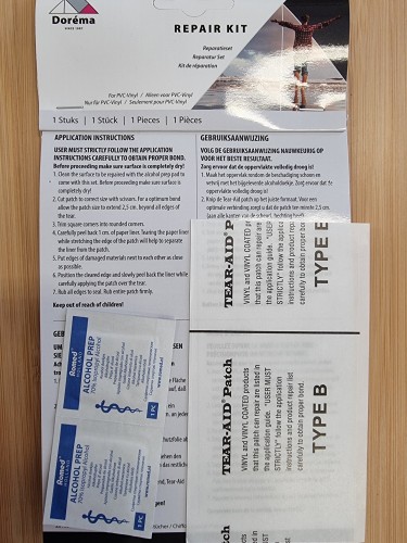 Zestaw naprawczy przedsionków Dorema Tear Aid B - PVC.jpg