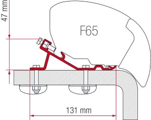 ZESTAW ADAPTERÓW DO MARKIZY FIAMMA F65 STANDARD